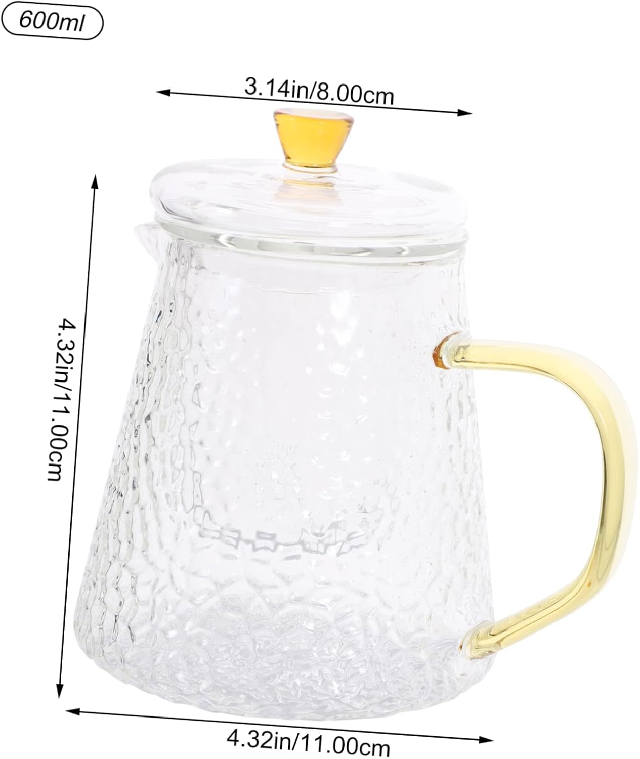 Portable Retro Kettle Tea and Coffee Maker with Glass Pitcher