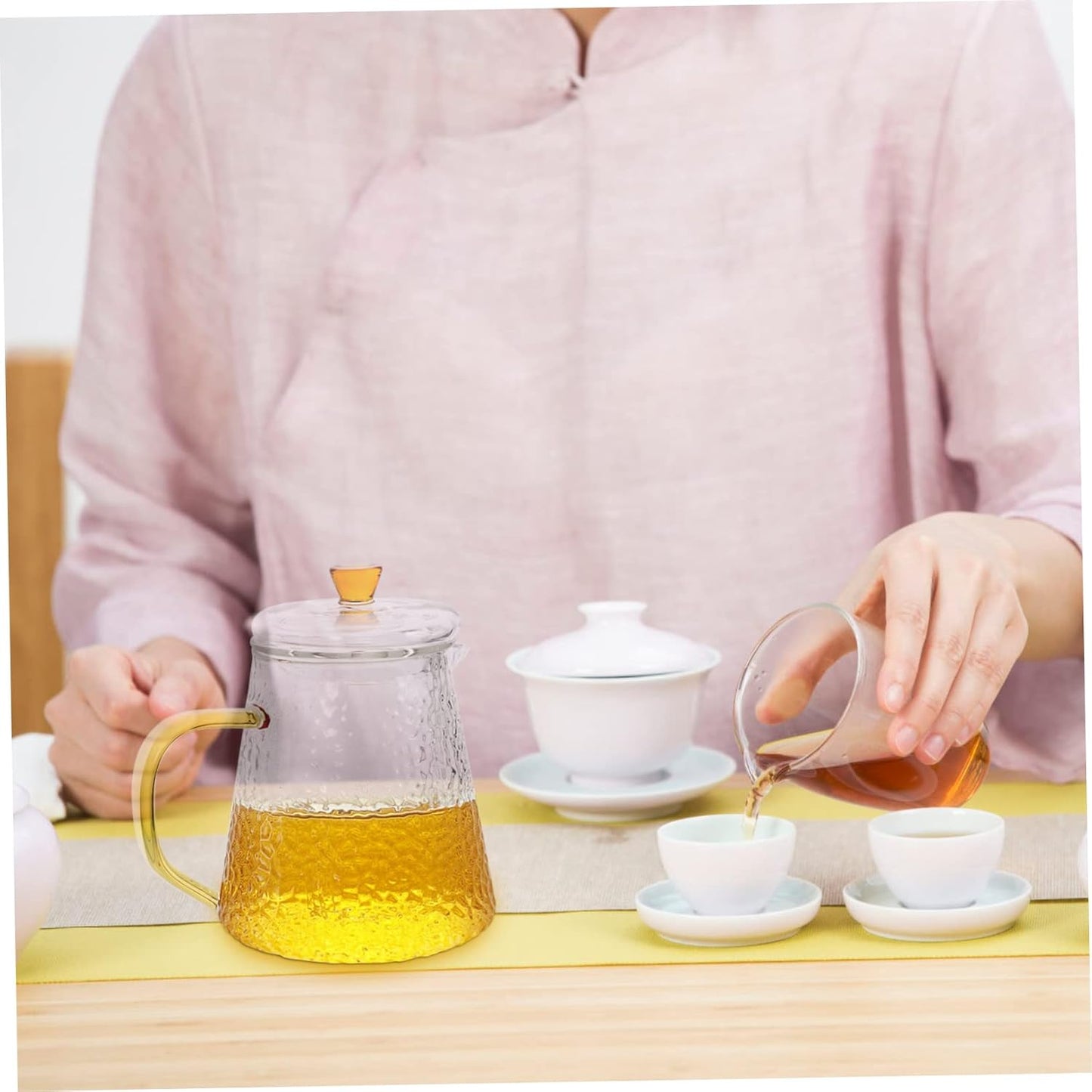 Portable Retro Kettle Tea and Coffee Maker with Glass Pitcher