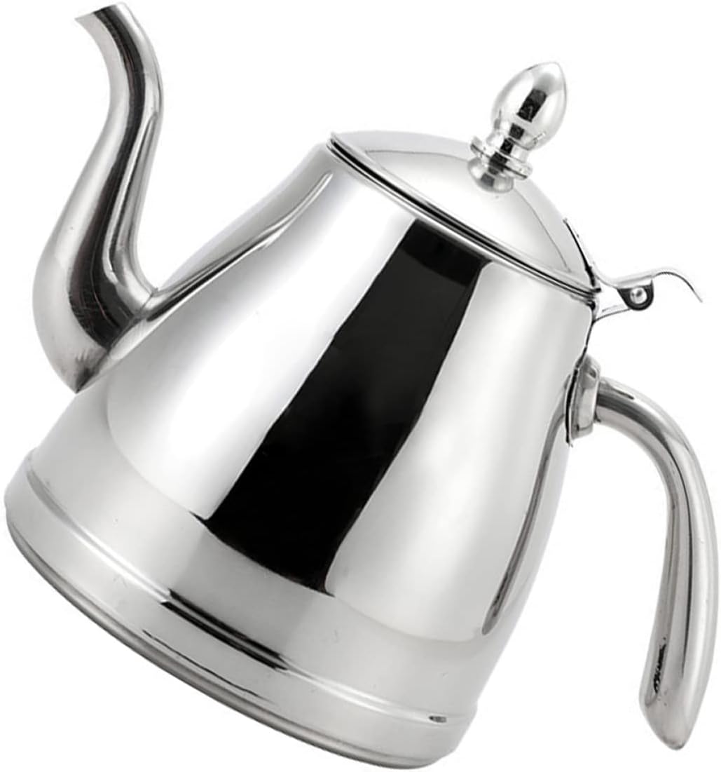 Portable Stainless Steel Kettle for Gas Stove - Easy to Clean with Anti-Scald Handle