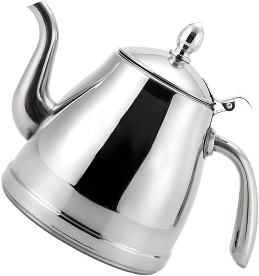Portable Stainless Steel Kettle for Gas Stove - Easy to Clean with Anti-Scald Handle