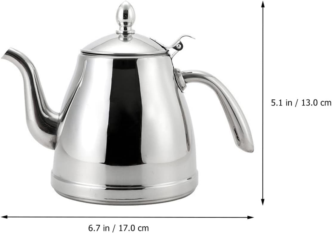 Portable Stainless Steel Kettle for Gas Stove - Easy to Clean with Anti-Scald Handle