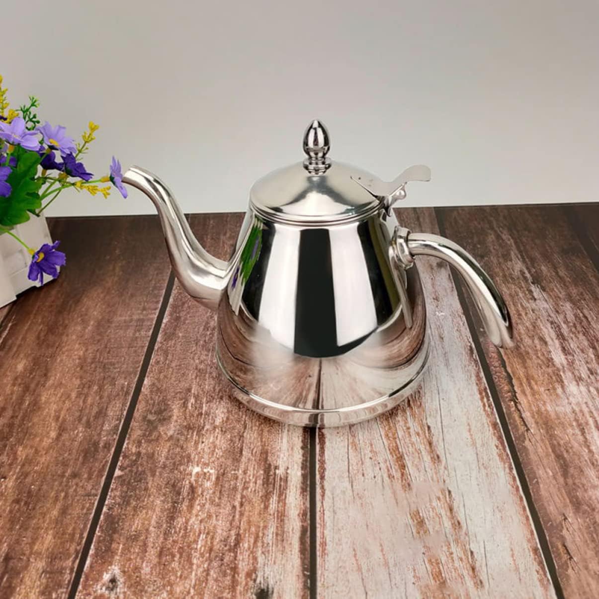 Portable Stainless Steel Kettle for Gas Stove - Easy to Clean with Anti-Scald Handle