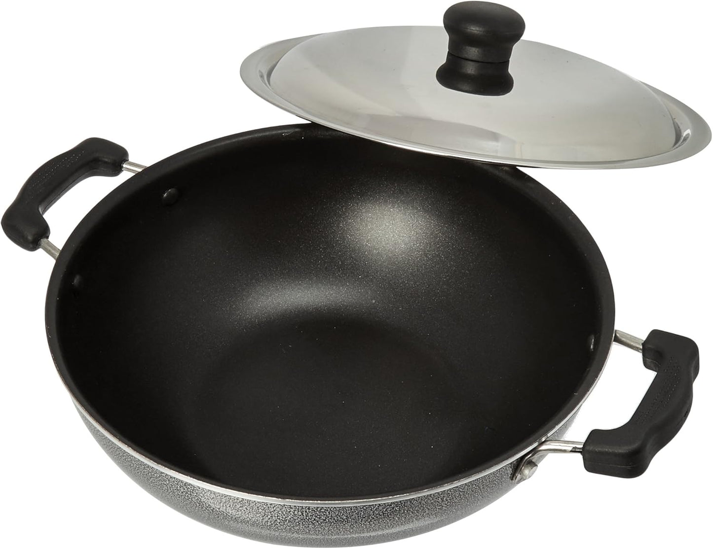 Prestige Manttra Omega Select Plus 250 Deep Fry Pan and Kadai Combo Set - Medium Size for Indian Cooking