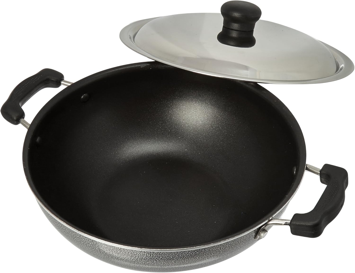 Prestige Manttra Omega Select Plus 250 Deep Fry Pan and Kadai Combo Set - Medium Size for Indian Cooking