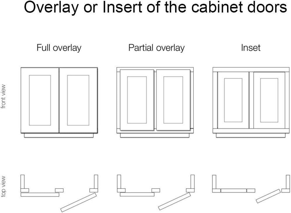 Probrico Soft Close Kitchen Cabinet Door Hinges - 2 Pack, 105 Degree Opening Angle, Self Closing, Face Frame Cabinet, Mounting Screws Included