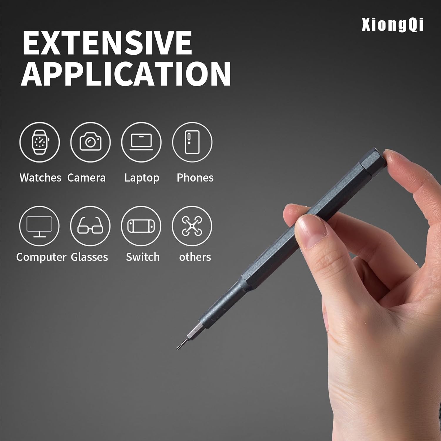 Professional 24 in 1 Mini Screwdriver Set with Magnetic Tip for Precision Repairs - Ideal for Laptops, Glasses, Cameras - Grey