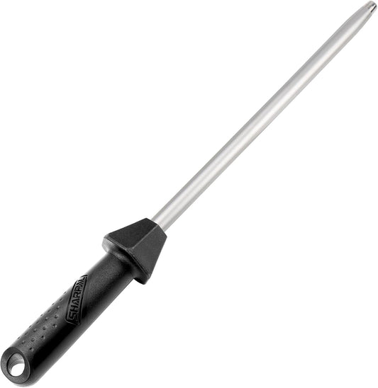 Professional Diamond Sharpening Steel Rod with Angle Guides for Chef and Kitchen Knives - SHARPAL 119N