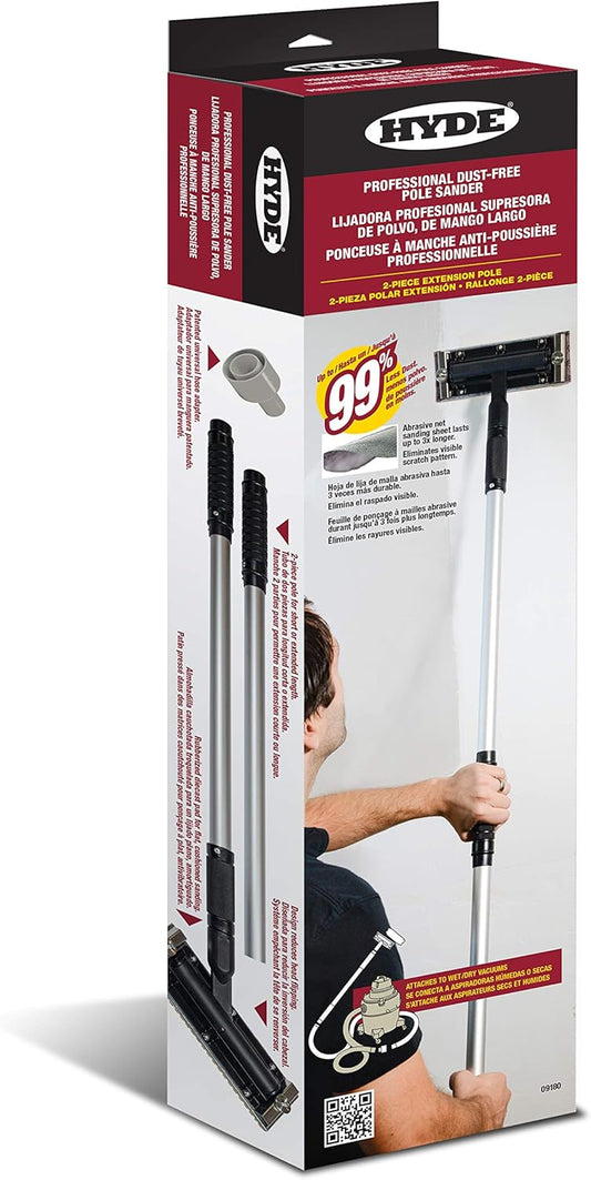 Professional Dust-Free Vacuum Pole Sander by HYDE - Model 09180