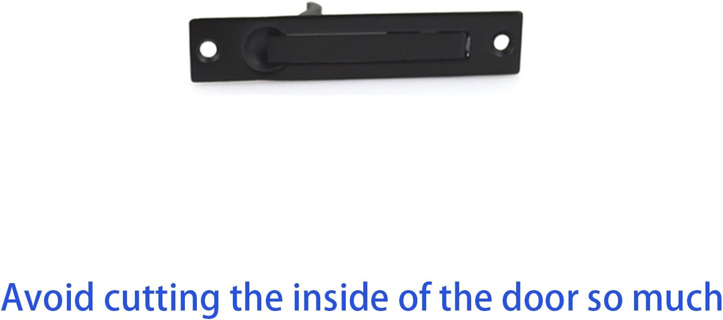 Professional Stainless Steel 304 Hidden Door Handle for Pocket Sliding Door - Flush Mount Pocket Door Hardware with Spring Loaded Mechanism - 4" Satin Nickel Edge Pull