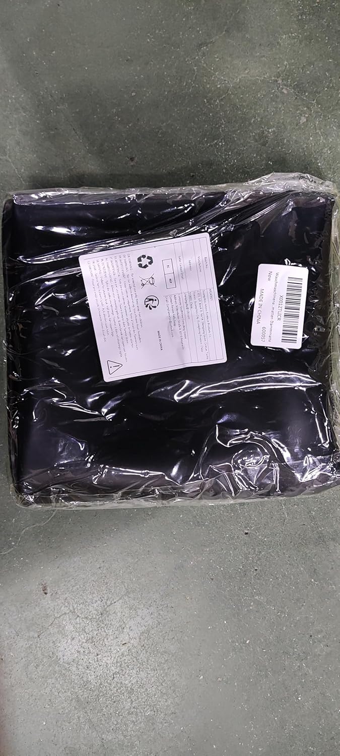 Protective Black Washer and Dryer Cover - 23.6" x 19.7" Non-Slip Silicone Mat for Washing Machine - Heat Resistant Laundry Appliance Top Cover for Home - 1 Piece