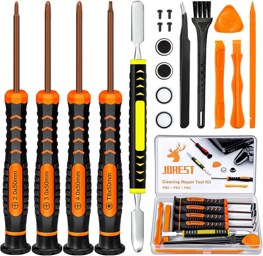 PS5 PS4 Repair Tool Kit with Screwdriver Set for Playstation Controller and Console