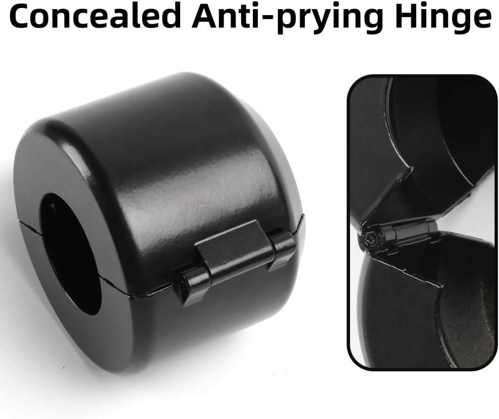 PUGED Door Knob Lockout Device Cover - Temporary Lock for Bedroom Door - Disable Doorknob/Faucet/Water Valve - No Drilling Needed