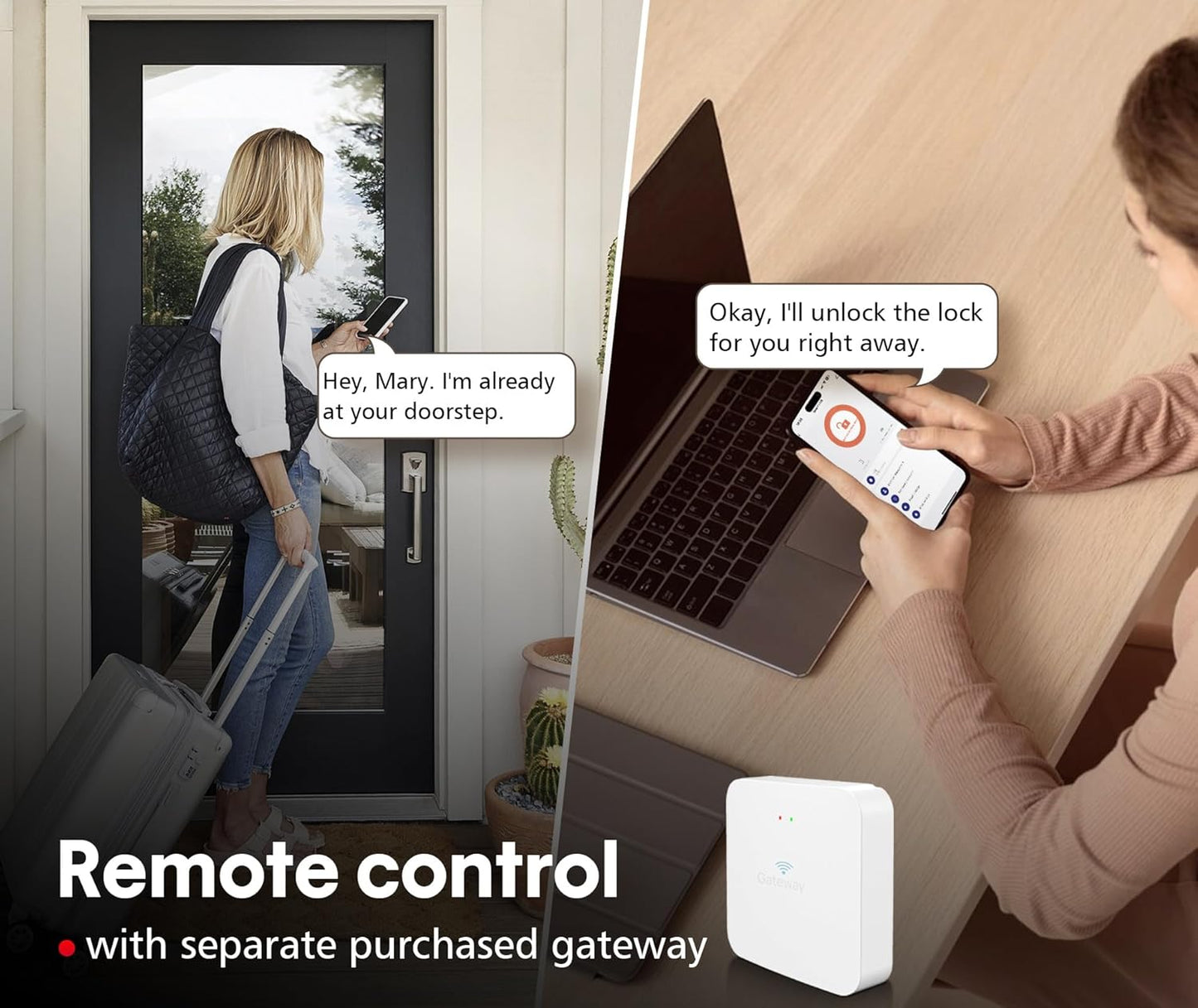 Pulido Smart Fingerprint Door Lock with Keypad and Real Buttons - No App Required - Ideal for Bedroom, Office, Apartment