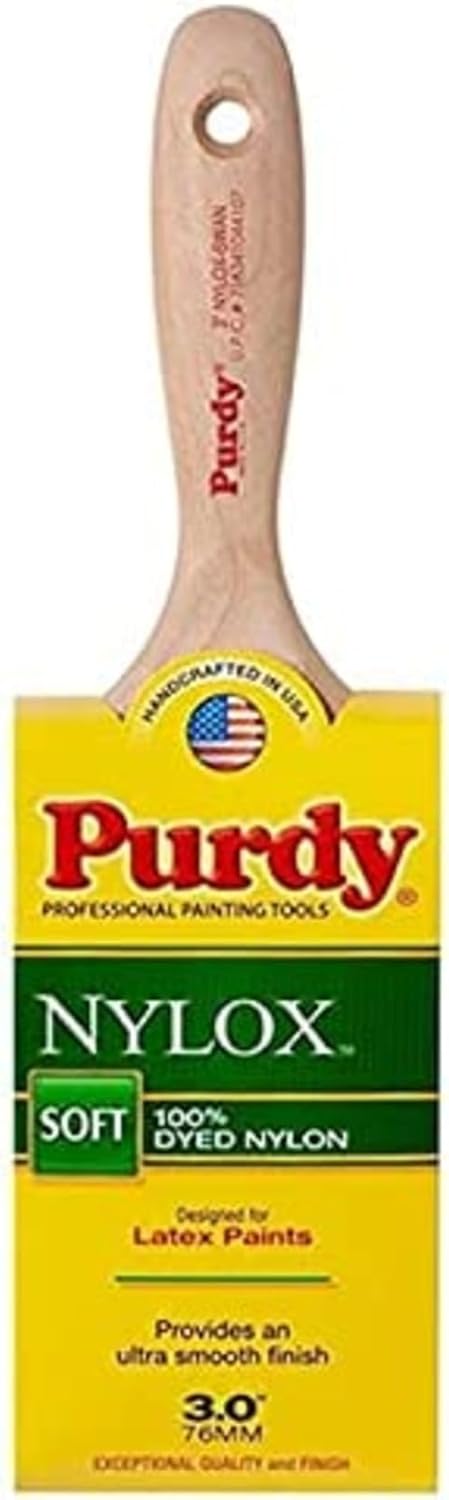 Purdy 144400230 Nylox Swan Paint Brush with 3" Tynex Nylon Bristles