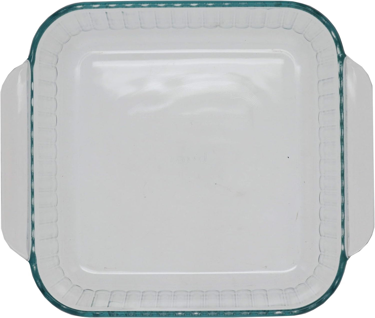 Pyrex 222-SC 8in Clear Glass Baking Dish - American Made Sculpted Bakeware