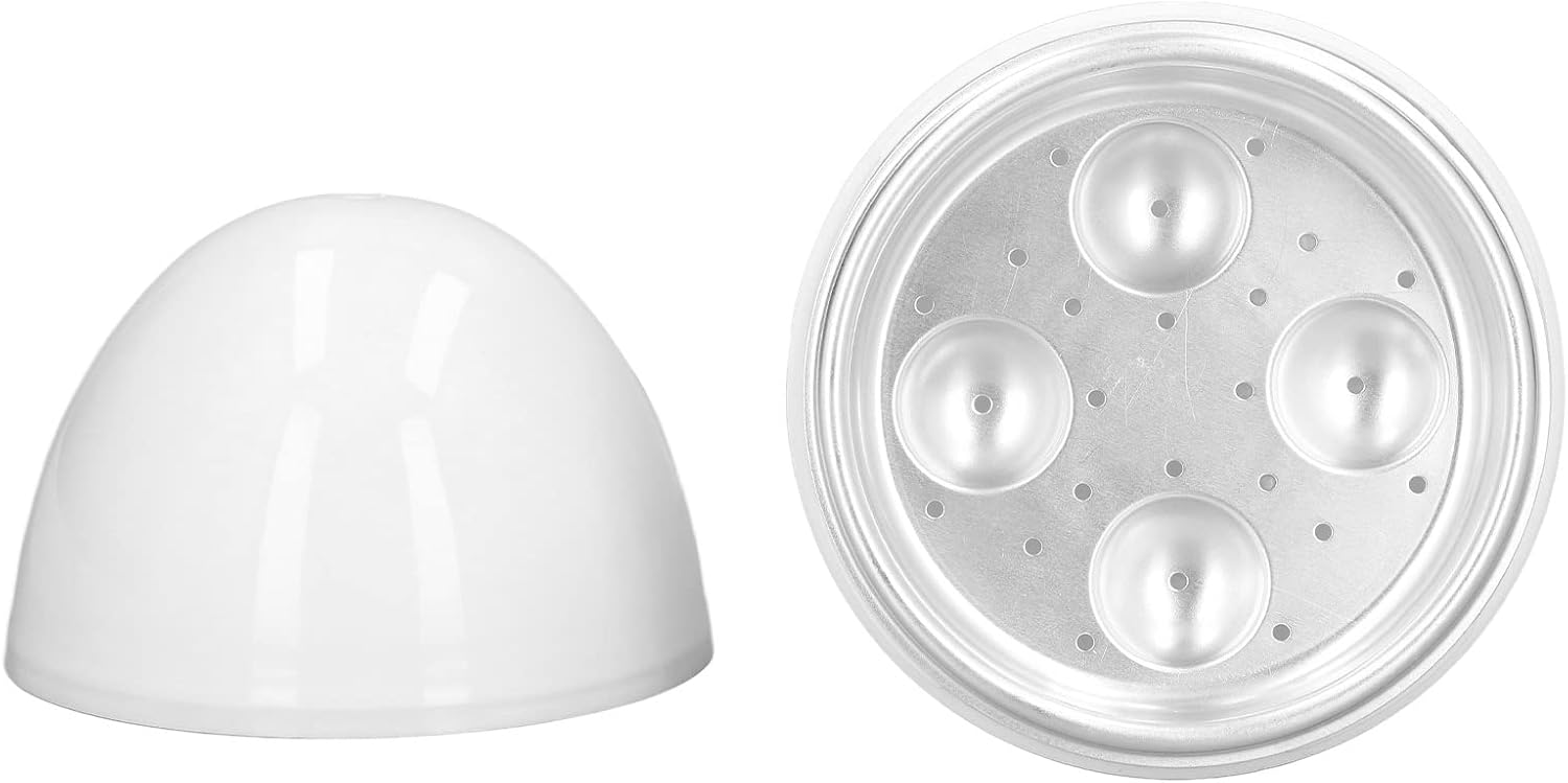Qiilu Microwave Egg Cooker - Hard Boiled Eggs Maker for 4 Eggs, Compact Design, ABS Material