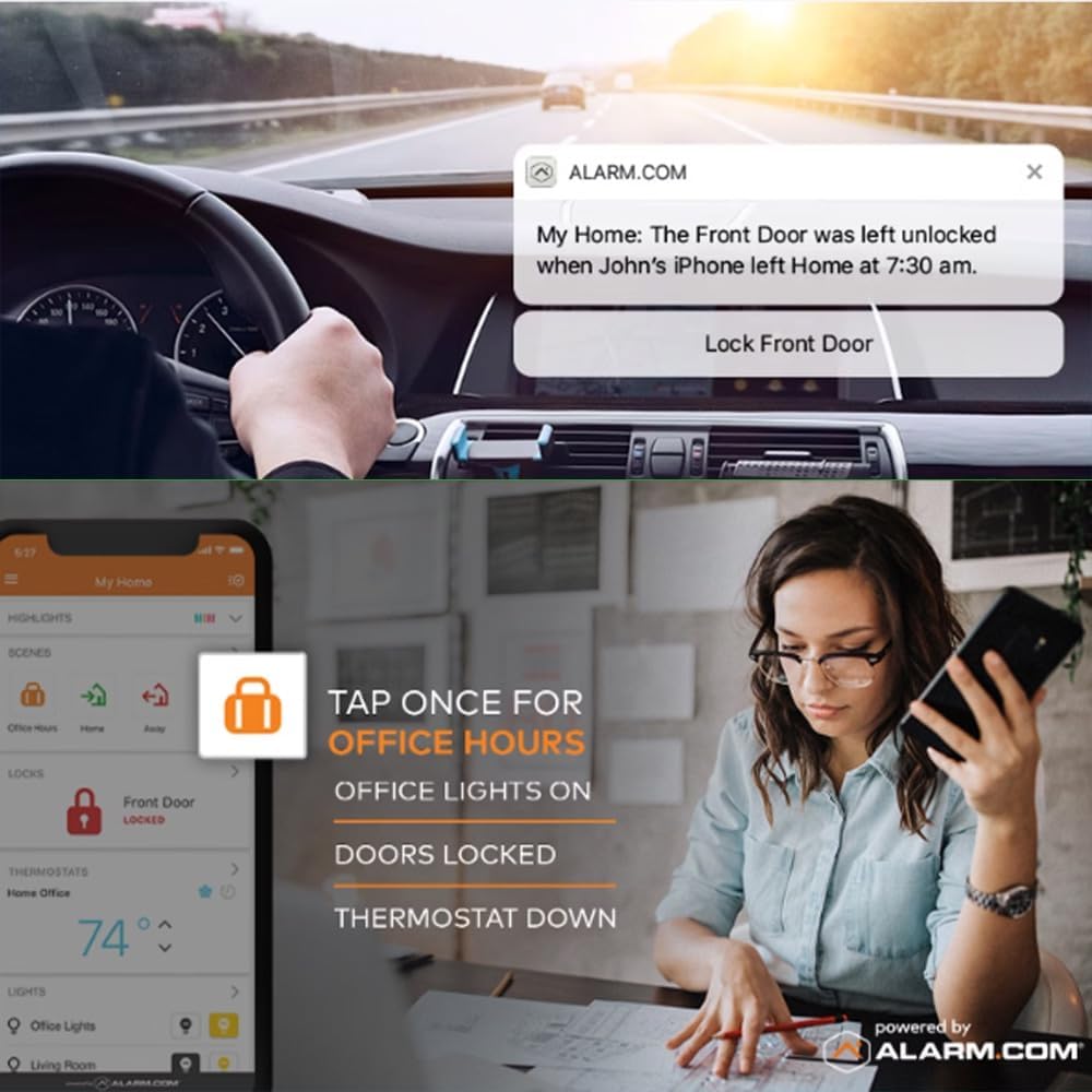Qolsys IQ Panel 4: Wireless Smart Home Security System Alarm Panel for House Protection and Home Automation - Compatible with Alexa, Window Alarms, Cameras, and More