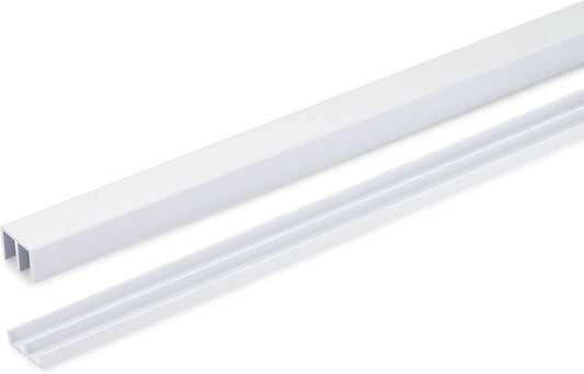 Randall Manufacturing Co., Inc Plastic Sliding Door Track - 1/4" Width, White, 4 FT Length