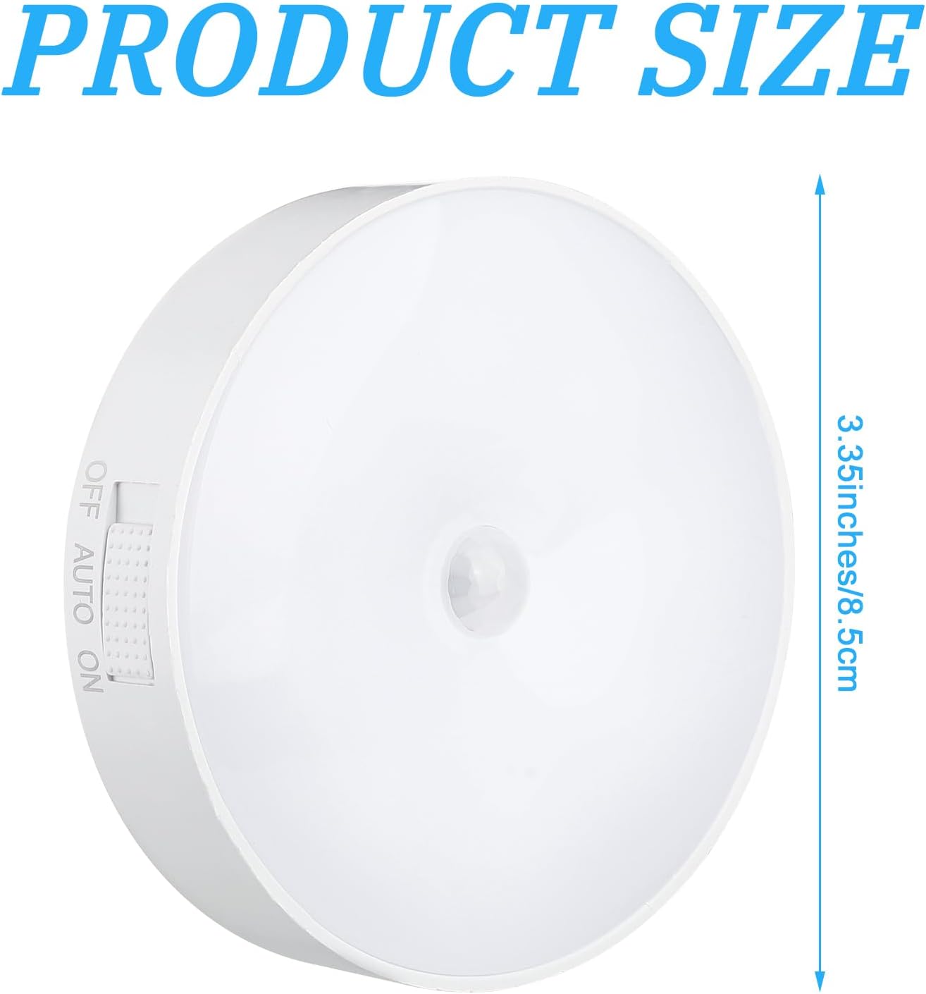 Rechargeable Magnetic Cruise Ship Motion Sensor Night Light with USB Cable - Warm White LED - Safe Cordless Lighting for Cabin Hallway & Bathroom