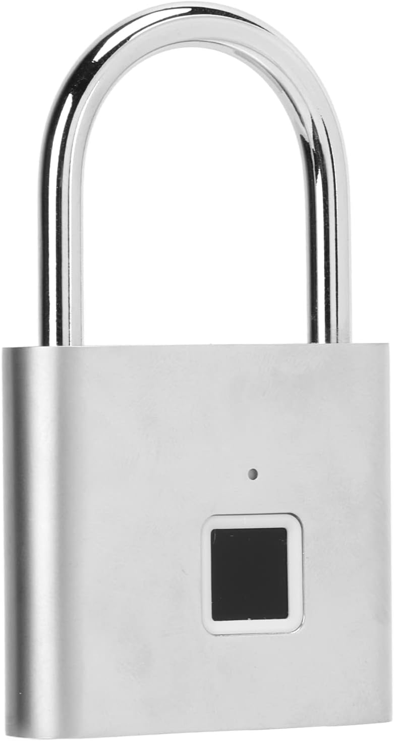 Rechargeable USB Fingerprint Padlock - Smart Anti Theft Lock for Cabinet, Yard, Warehouse - Quick Unlock Technology
