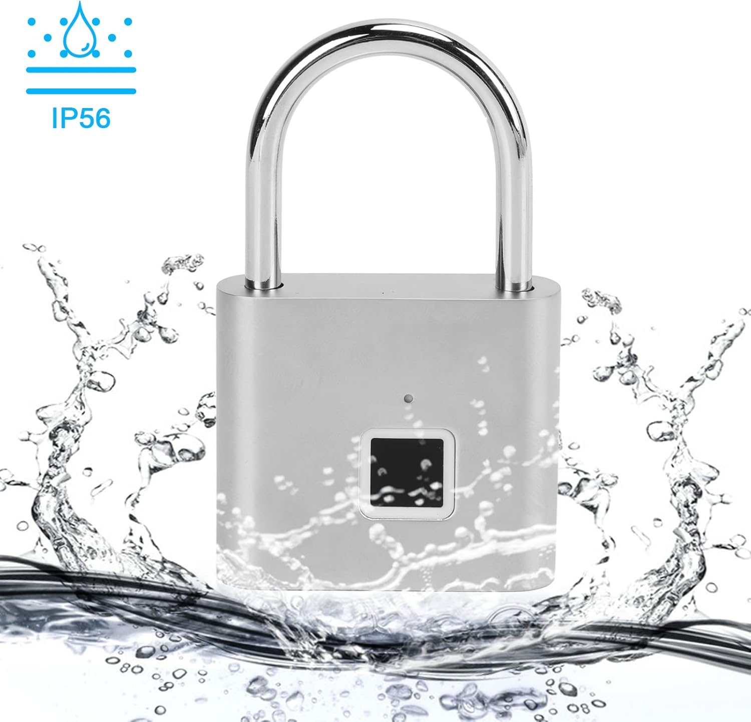 Rechargeable USB Fingerprint Padlock - Smart Anti Theft Lock for Cabinet, Yard, Warehouse - Quick Unlock Technology