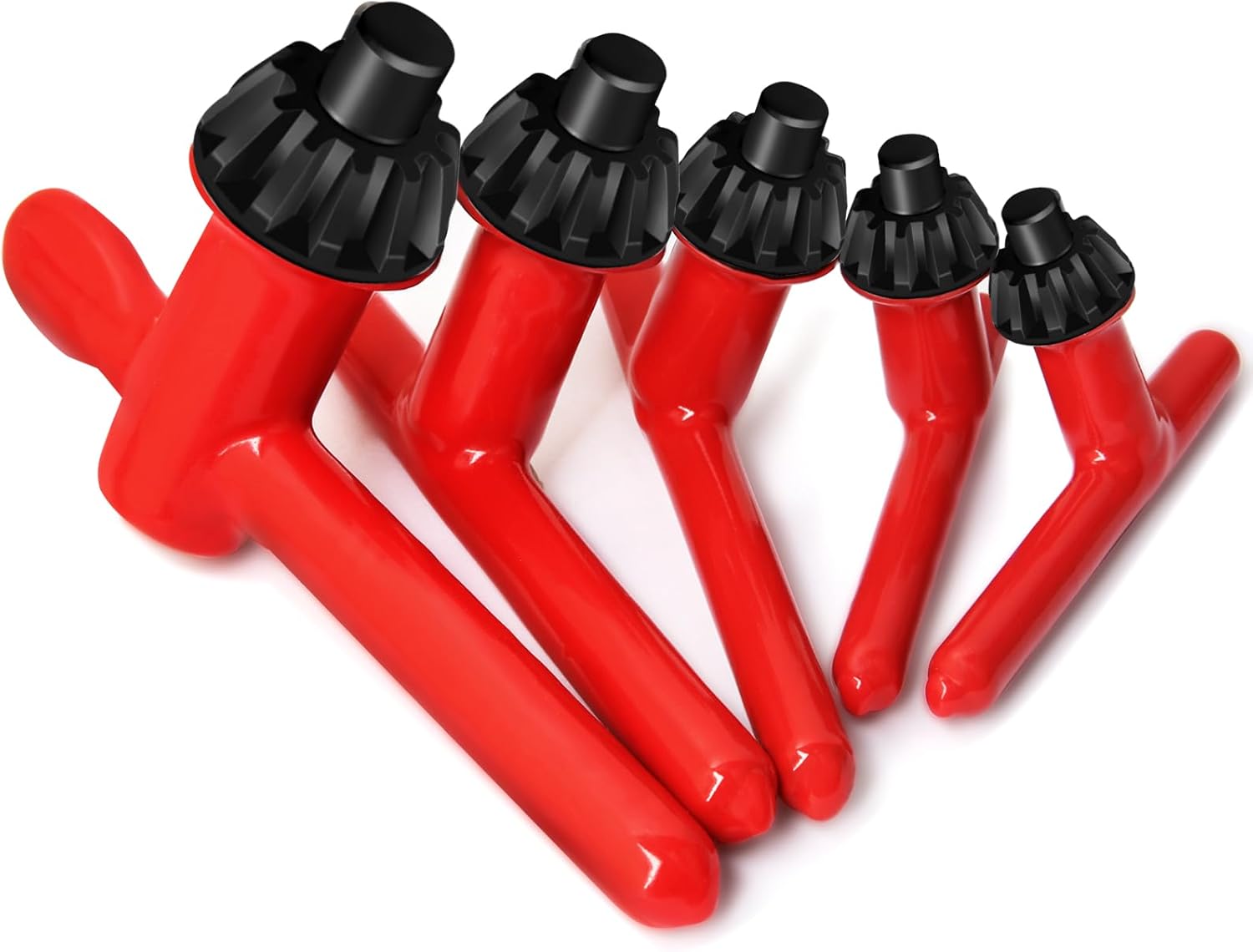 Red Hakkin Drill Press Chuck Key Set - 5 Sizes for Electric Drill Clamping Tool, Replacement Wrench 6mm-20mm Diameter