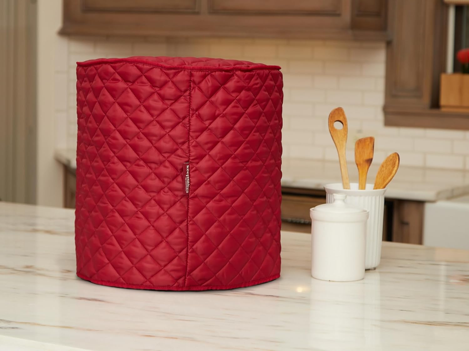 Red Pressure Cooker Cover by Covermates - Dust Protection, Stain Resistant, Washable - Appliance Keepsake