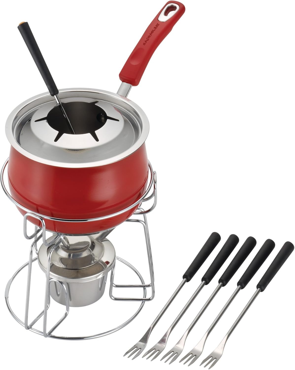 Red Rachael Ray Stainless Steel Fondue Set - Classic Brights Collection