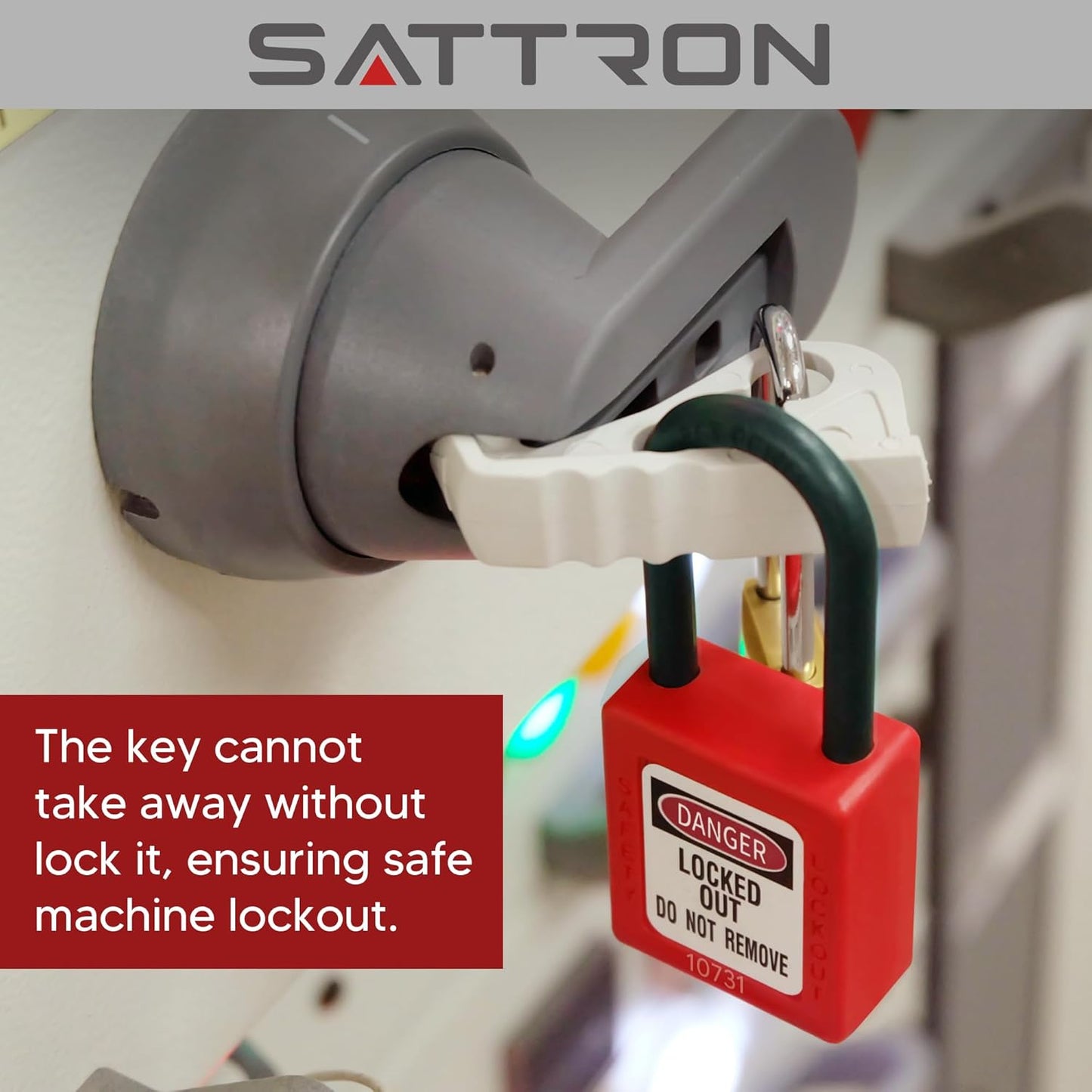 Red Safety Lockout Padlock Set - OSHA Compliant Loto Locks with 2 Keys per Lock - WildKart