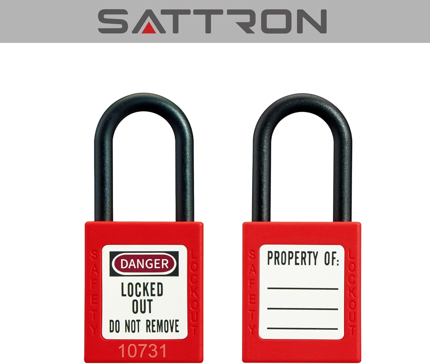 Red Safety Lockout Padlock Set - OSHA Compliant Loto Locks with 2 Keys per Lock - WildKart
