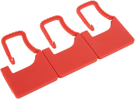 Red ZLXHDL Plastic Tamper-Proof Lock for Luggage, Bags, and Clothes - Disposable Security Padlock Tag