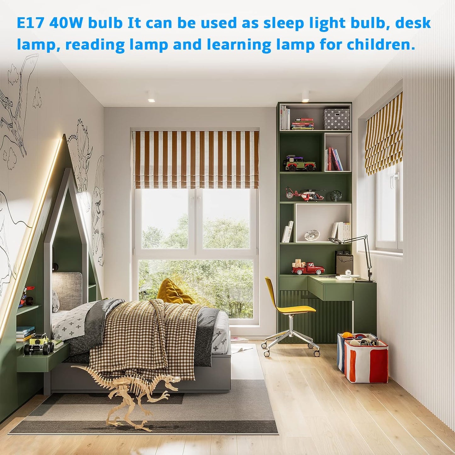 Refrigerator Light Bulb 40W for Frigidaire Kenmore Whirlpool - T8 E17 Replacement Bulb - 1 Pack