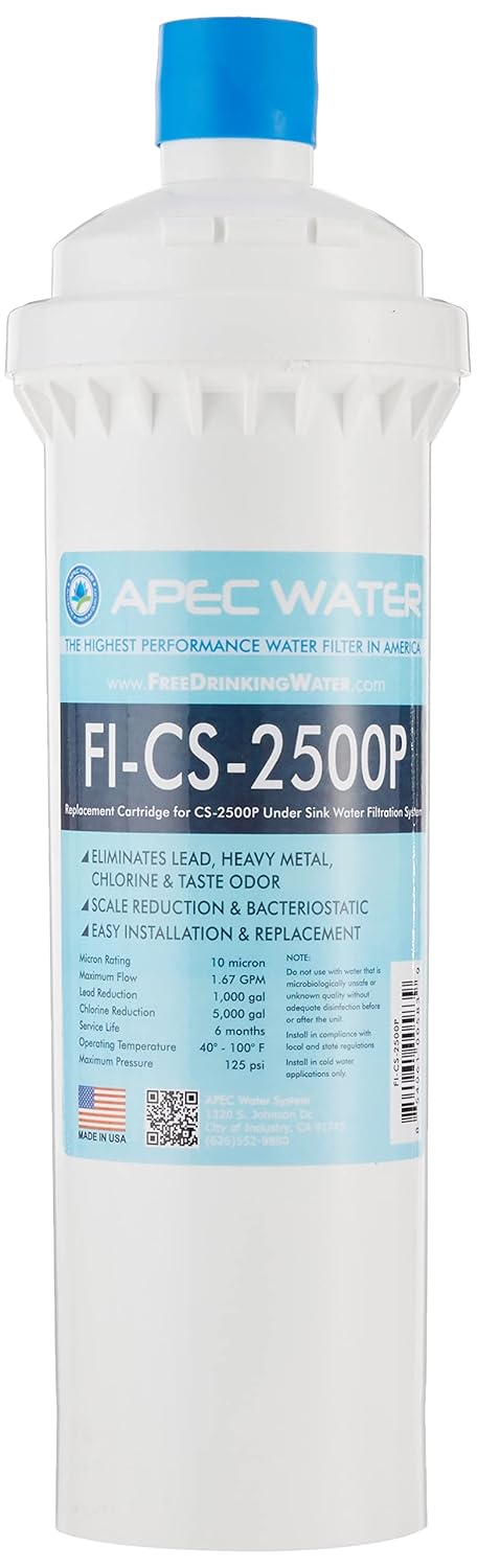 Replacement Filter for APEC Water Systems CS-2500P Filtration System - FI-CS-2500P