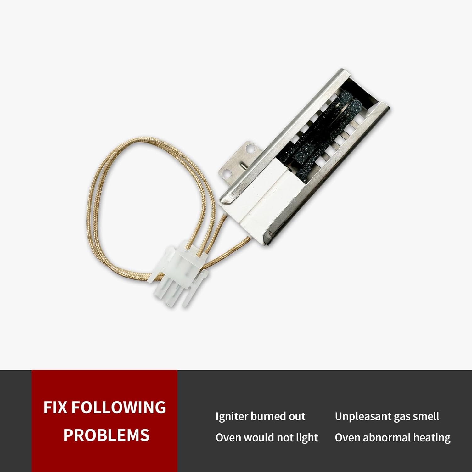 Replacement Flat Igniter DG94-00520A DG94-01441A for Gas Range Oven, Compatible with AP5577941 PS4241428