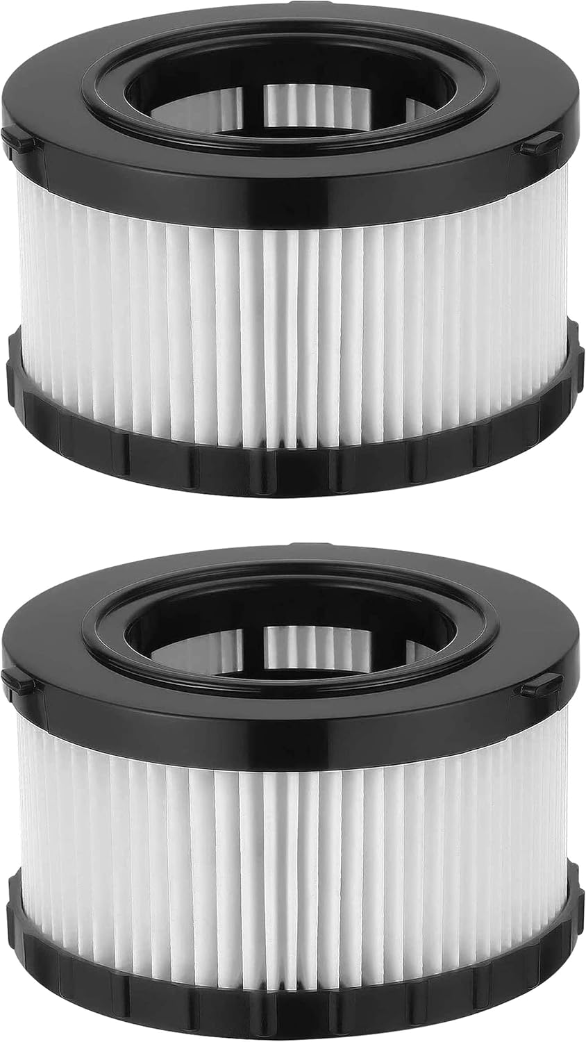 Replacement HEPA Filter Set for DEWALT DC515 DCV517 DCV517B Wet Dry Vacuums - Includes 2 Filters - Part # DC5151H by Fette Filter