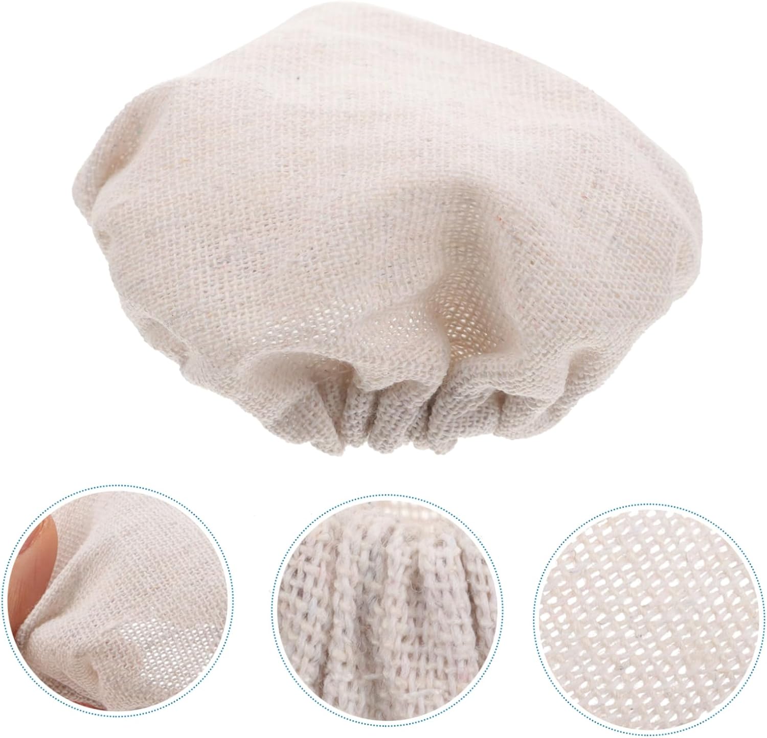 Replacement Lid for Wide Mouth Canning Jars - Single Piece Cloth Cover for Storage, Sprouting, and Kitchen Use