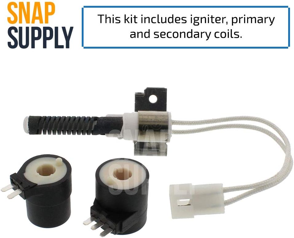 Replacement PRYSM Dryer Igniter and Gas Valve Coil Kit - Compatible with WE4X739KIT