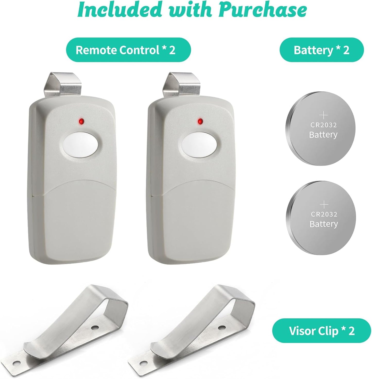 Replacement Remote Transmitter for Multicode Linear 3089 Garage Door Opener - 10 Dip Switch 300mhz - Grey Color