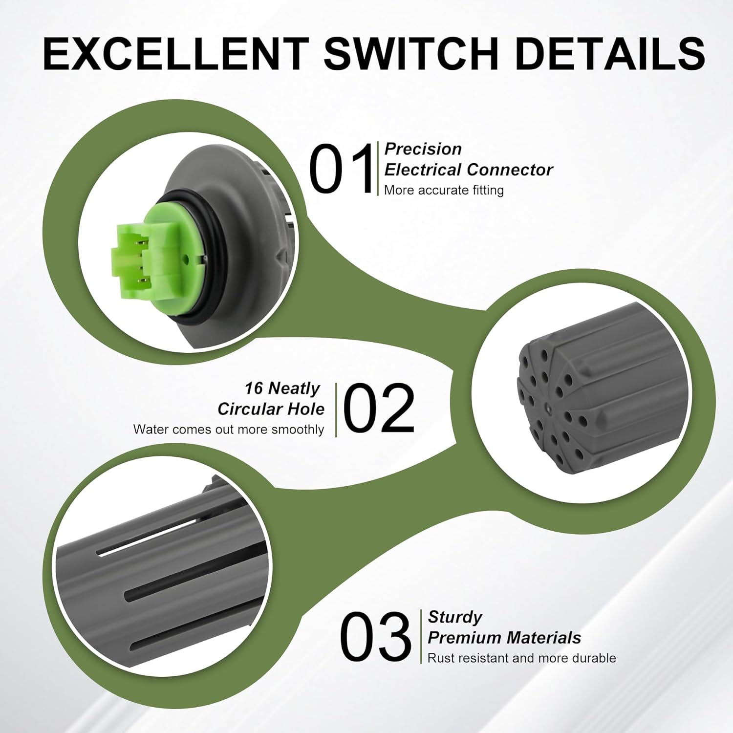 Replacement WD21X10519 Flood Switch for GE Dishwasher GDT GDF Series - Compatible with WD21X20204 WD21X10492 AP5781465 PS8690623