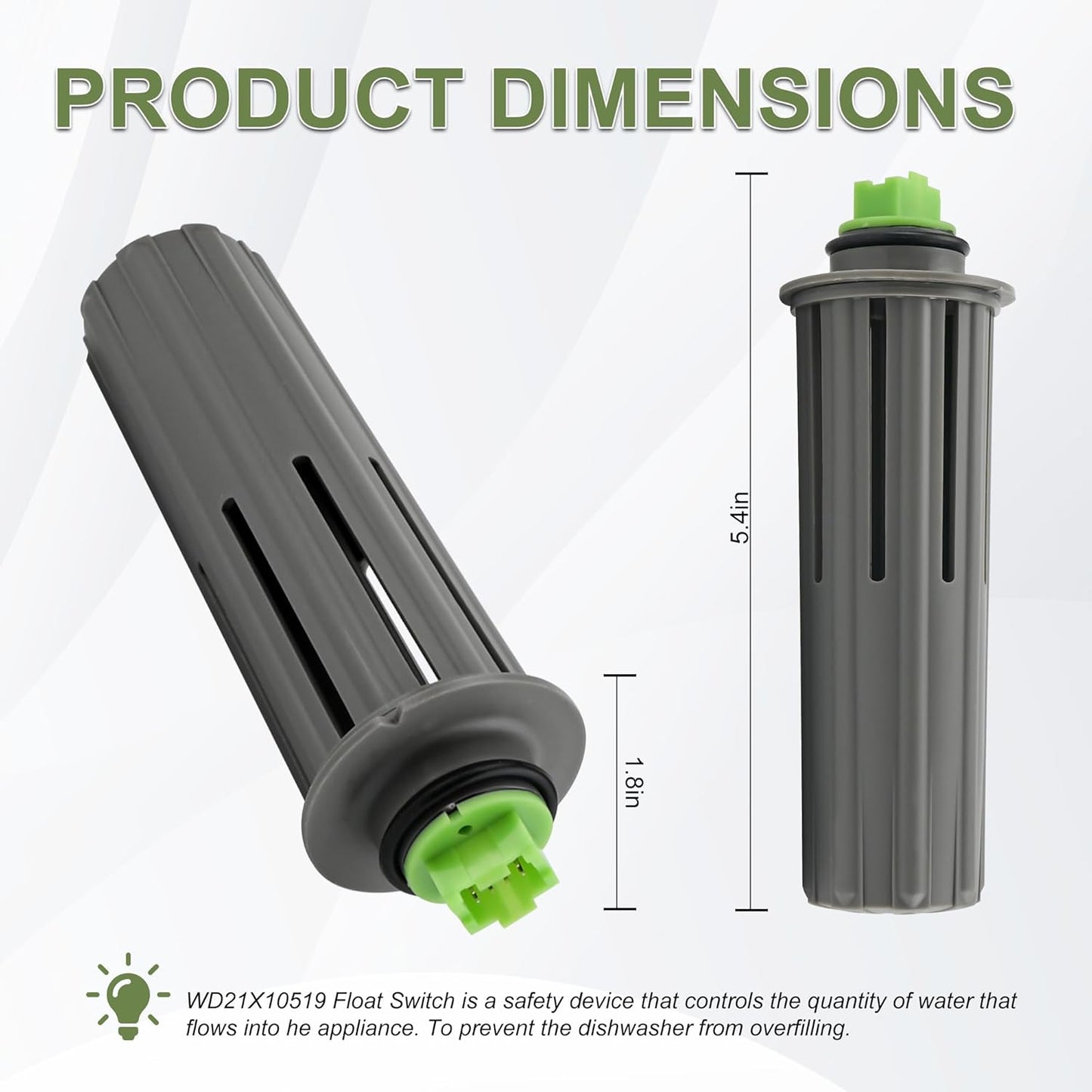 Replacement WD21X10519 Flood Switch for GE Dishwasher GDT GDF Series - Compatible with WD21X20204 WD21X10492 AP5781465 PS8690623