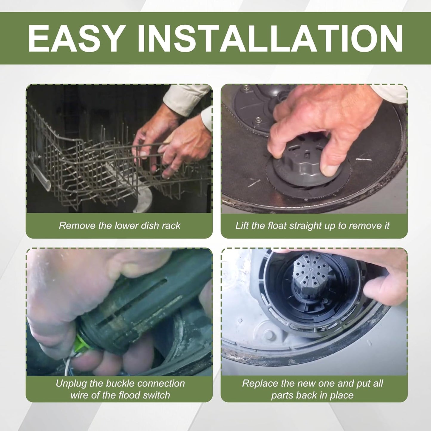 Replacement WD21X10519 Flood Switch for GE Dishwasher GDT GDF Series - Compatible with WD21X20204 WD21X10492 AP5781465 PS8690623