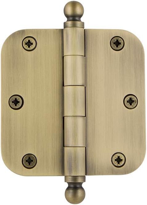 Residential Door Hinge with Ball-Tip and Radius Corner by Nostalgic Warehouse
