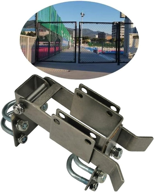 Residential Strong Arm Double Gate Latch for 1-3/8" Gate Frames - Ideal for 2 Gates Swinging Together with 1.7" Minimum Distance