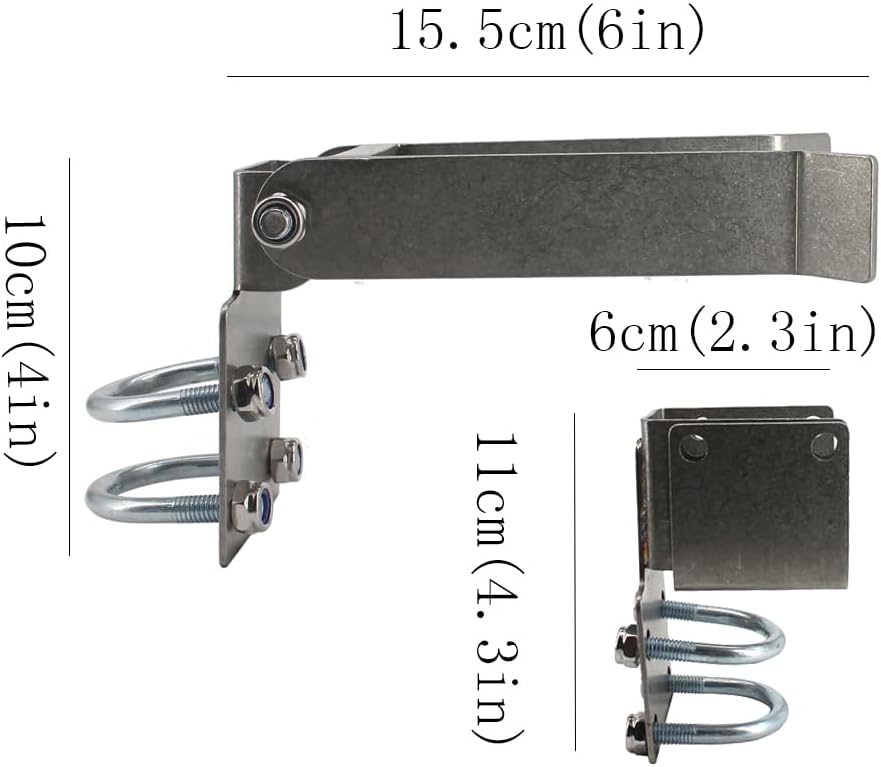 Residential Strong Arm Double Gate Latch for 1-3/8" Gate Frames - Ideal for 2 Gates Swinging Together with 1.7" Minimum Distance