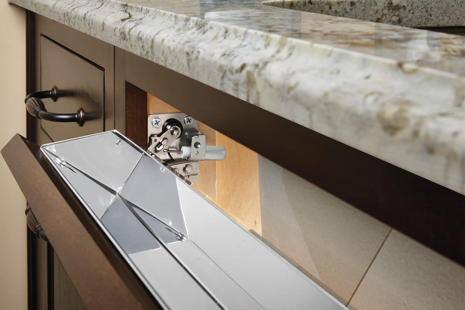 Rev-A-Shelf LD-0220-50SC Soft-Close Pivot Hinges Set for Cabinet Doors - WildKart