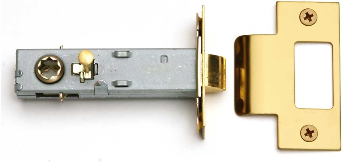 Reversible Door Knob Latch Lock with Privacy Pin and Brass Mounting Hardware by Renovators Supply Manufacturing