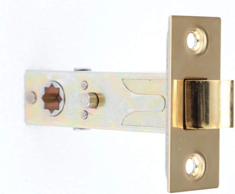 Reversible Door Knob Latch Lock with Privacy Pin and Brass Mounting Hardware by Renovators Supply Manufacturing