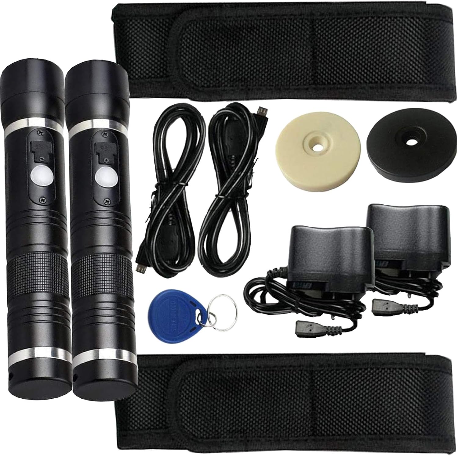 RFID Security Guard Patrol Tour System with LED Flashlight, 20 Check Points, and 5 Fob Tags