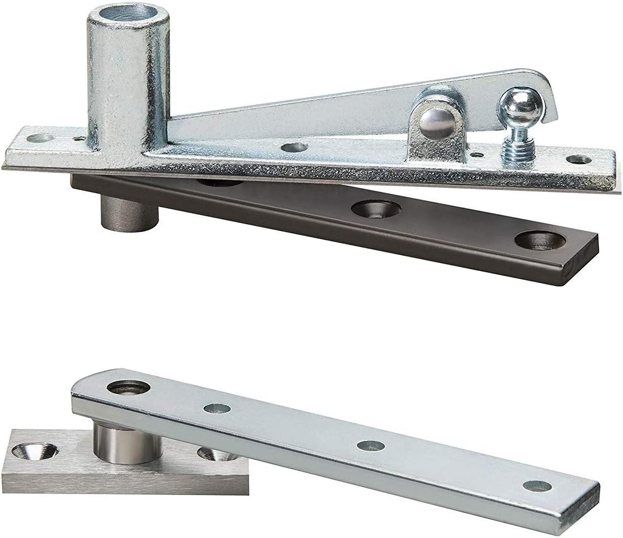 Rixson Assa Abloy Center Hung Pivot Hinges Model 128-3/4 for Interior Doors up to 3' 6"x 8' 6", Satin Chrome Color