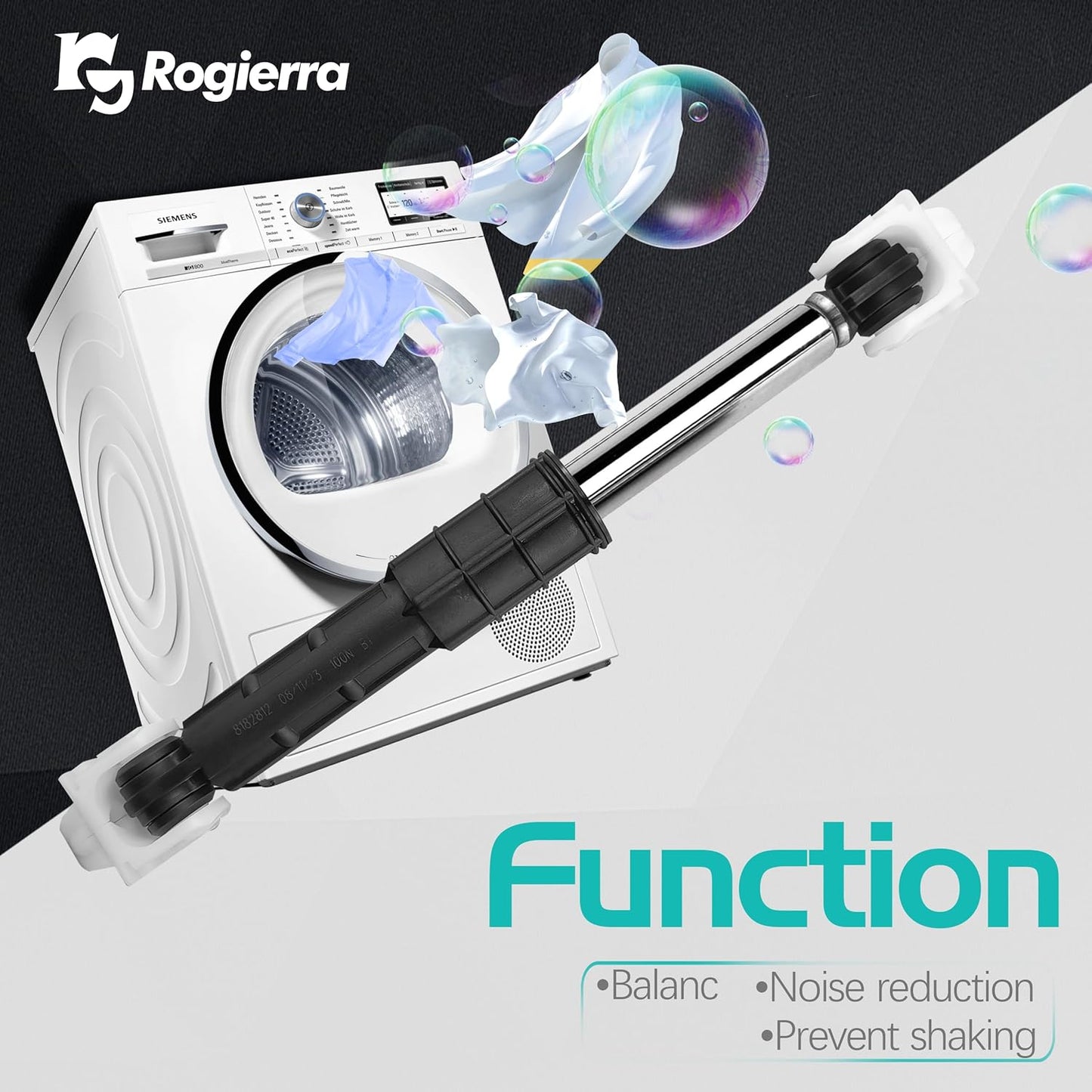 Rogierra Front Load Washer Shock Absorber Replacement - Part 8182812